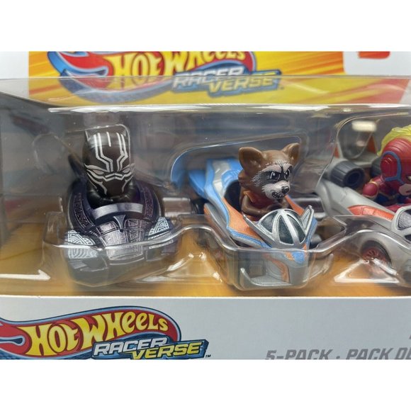 Hot Wheels Racer Verse Marvel Character 5-Pack - Picture 2 of 12